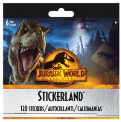 LIVRET D'AUTOCOLLANTS JURASSIC WORLD DOMINION - 6 PAGES
